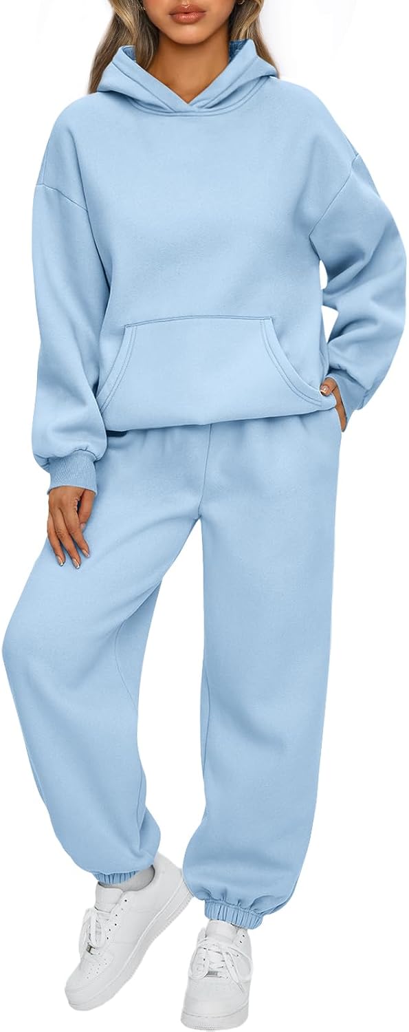 AUTOMET Women's Fleece Hoodie & Jogger Lounge Set
