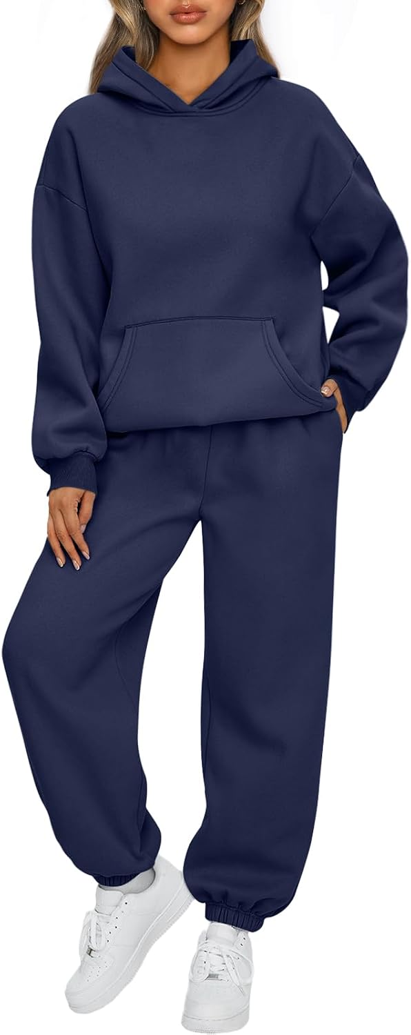 AUTOMET Women's Fleece Hoodie & Jogger Lounge Set