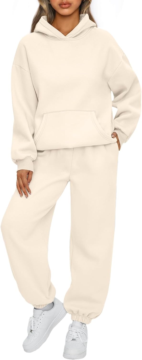 AUTOMET Women's Fleece Hoodie & Jogger Lounge Set