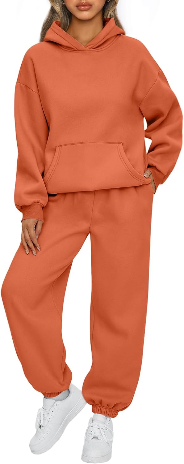 AUTOMET Women's Fleece Hoodie & Jogger Lounge Set
