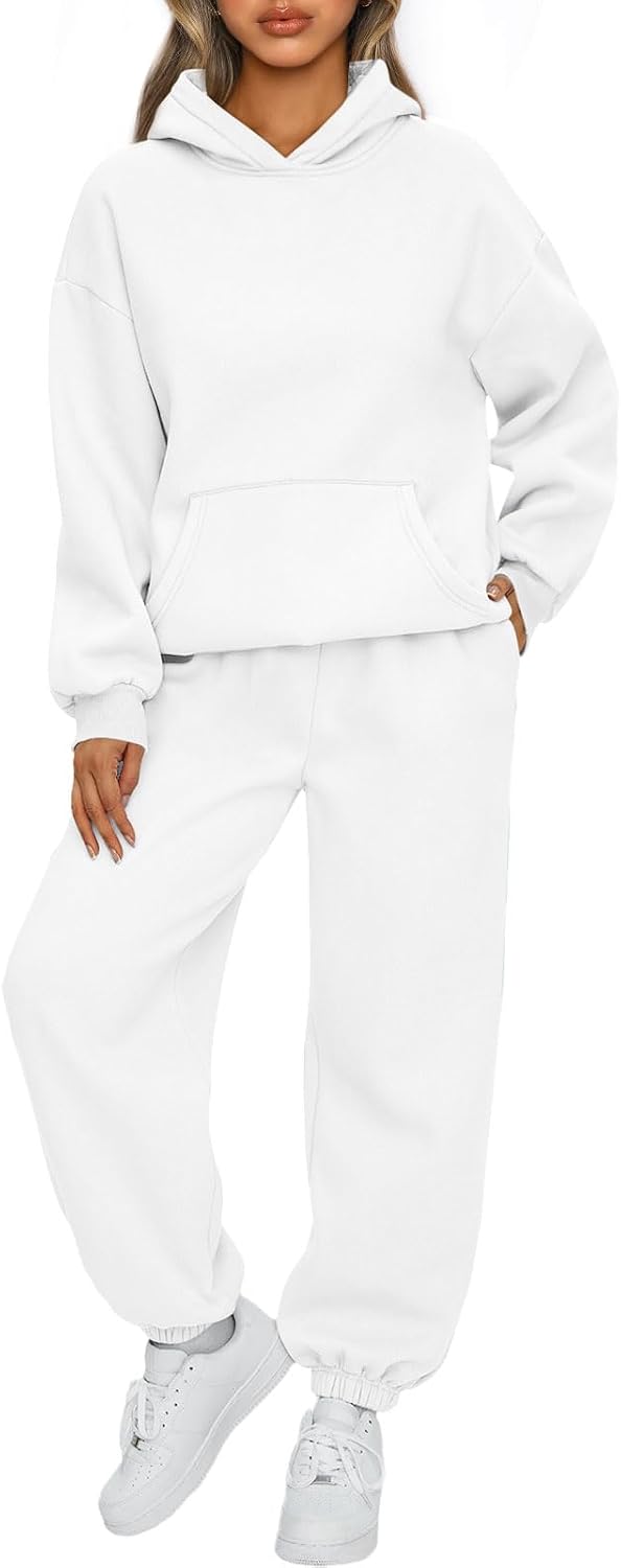AUTOMET Women's Fleece Hoodie & Jogger Lounge Set