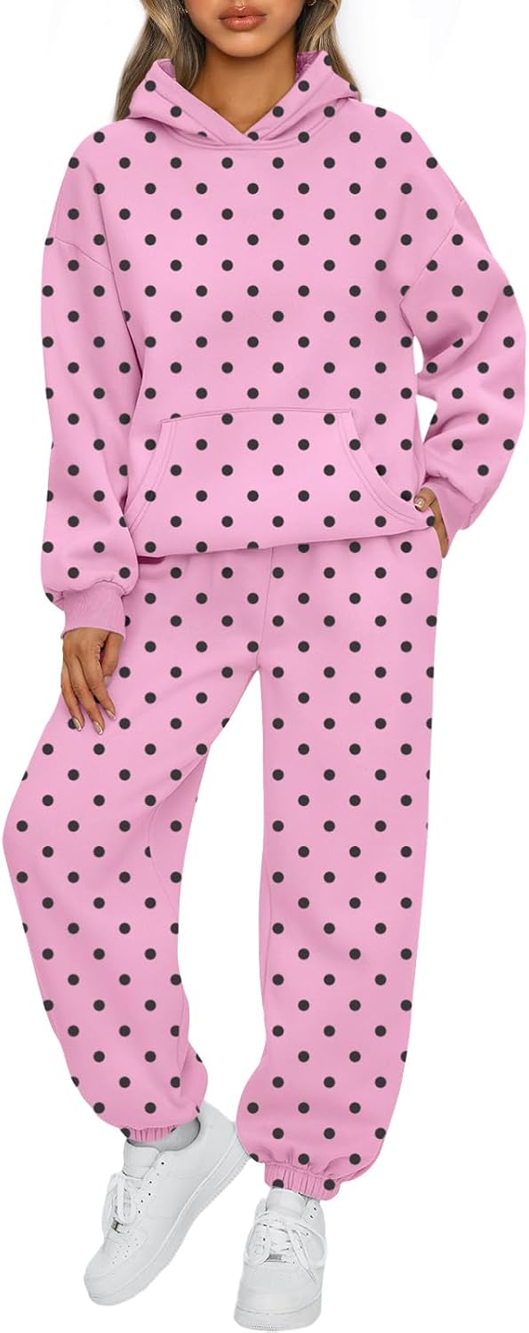 AUTOMET Women's Fleece Hoodie & Jogger Lounge Set
