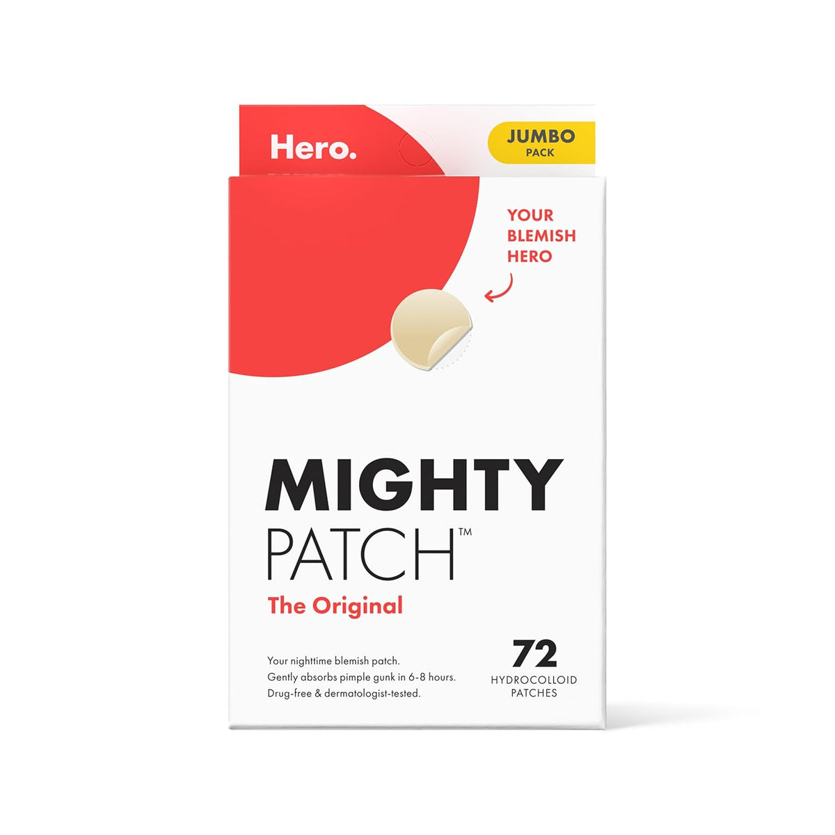 Hero Cosmetics Mighty Patch Mini Invisible+ Acne Pimple Patches, 30 Ct