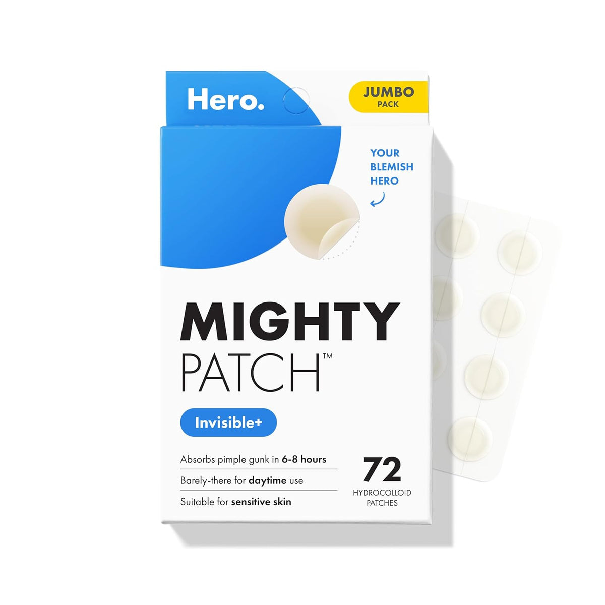 Hero Cosmetics Mighty Patch Mini Invisible+ Acne Pimple Patches, 30 Ct