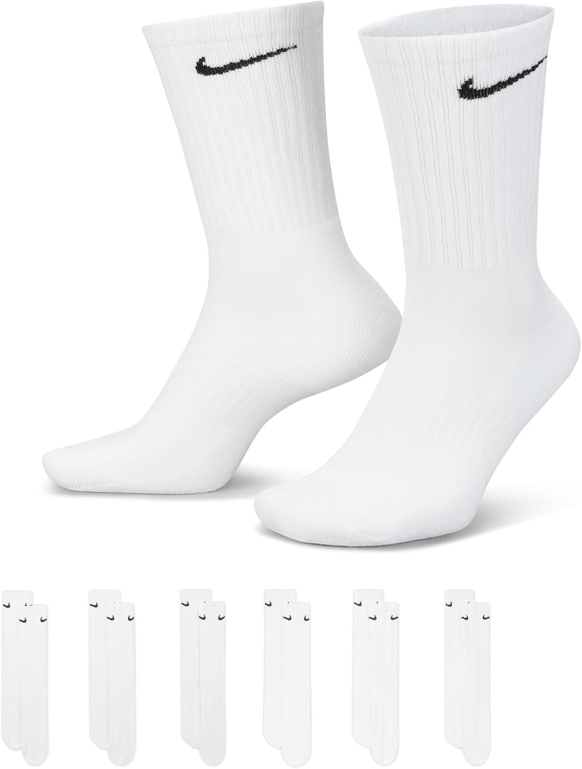 Nike Everyday Cushioned Crew Socks – 6 Pairs