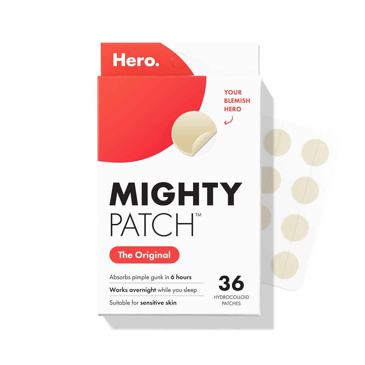 Hero Cosmetics Mighty Patch Mini Invisible+ Acne Pimple Patches, 30 Ct