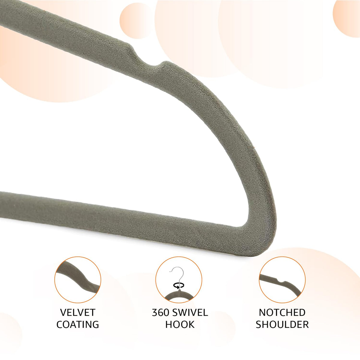 Amazon Basics Slim Velvet Clothes Hangers 50-Pack
