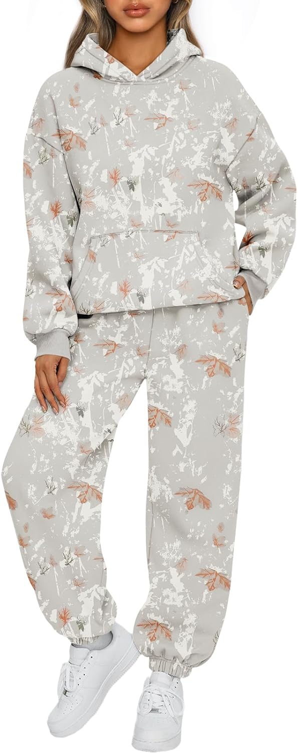 AUTOMET Women's Fleece Hoodie & Jogger Lounge Set