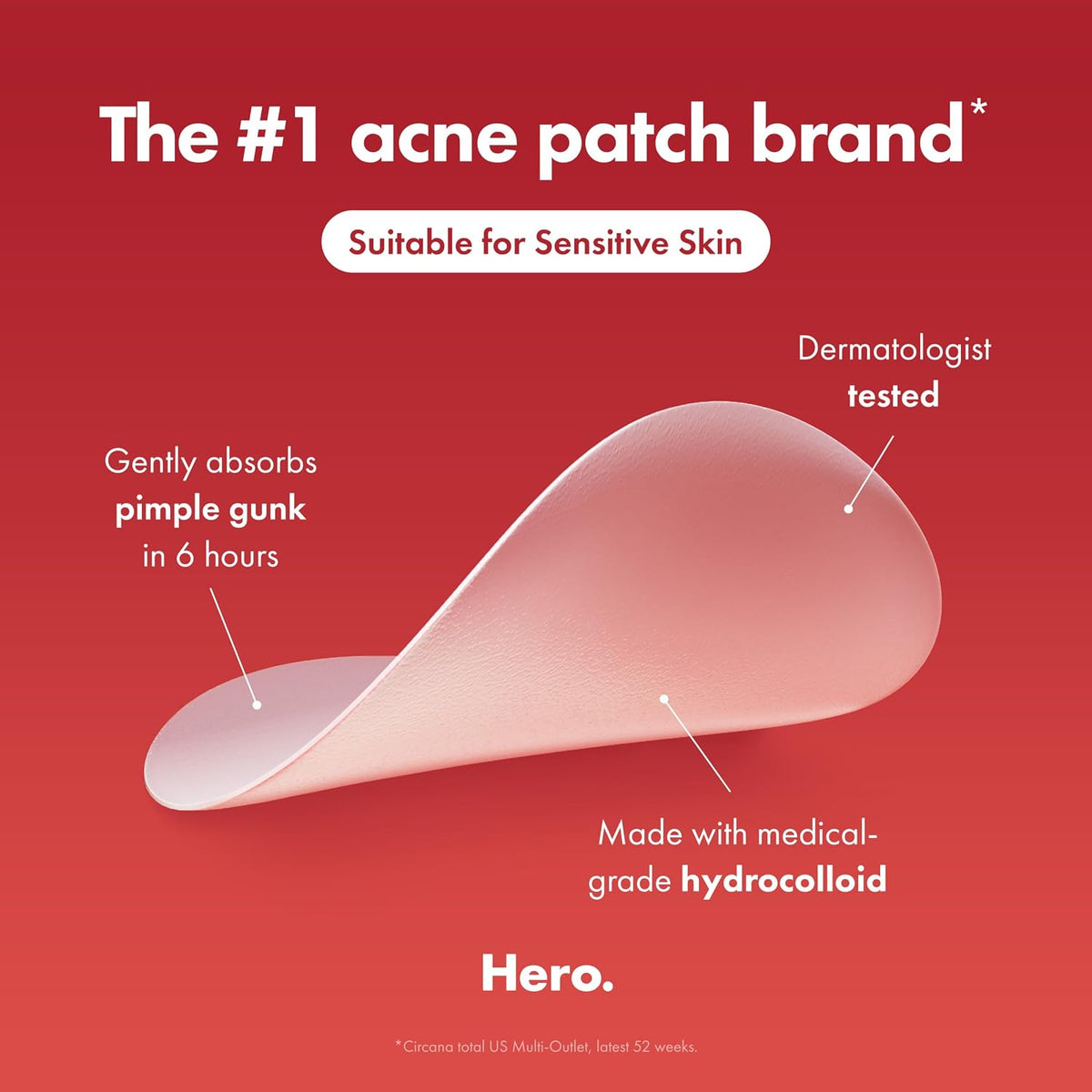 Hero Cosmetics Mighty Patch Mini Invisible+ Acne Pimple Patches, 30 Ct