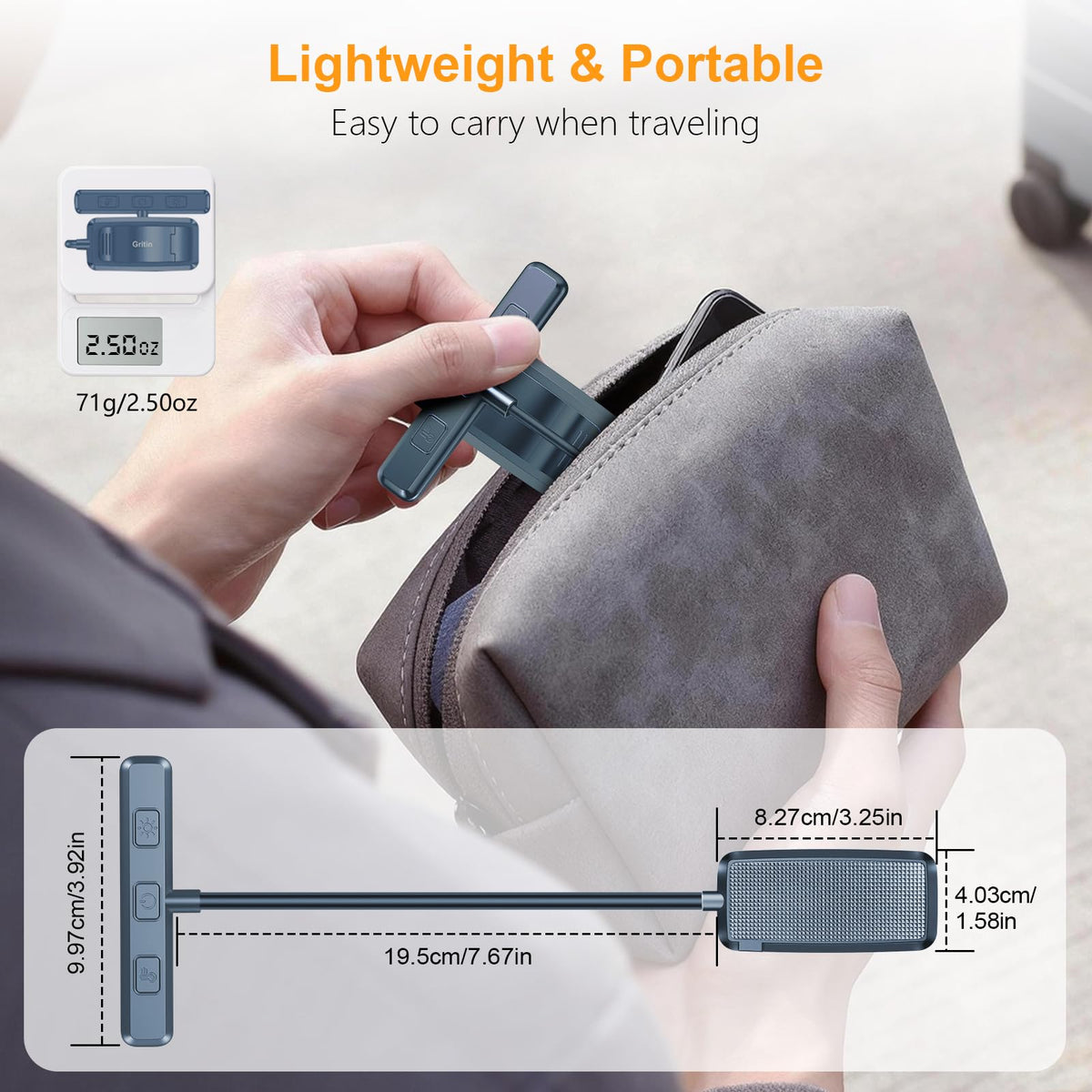 Gritin 19 LED Rechargeable Book Light for Reading in Bed
