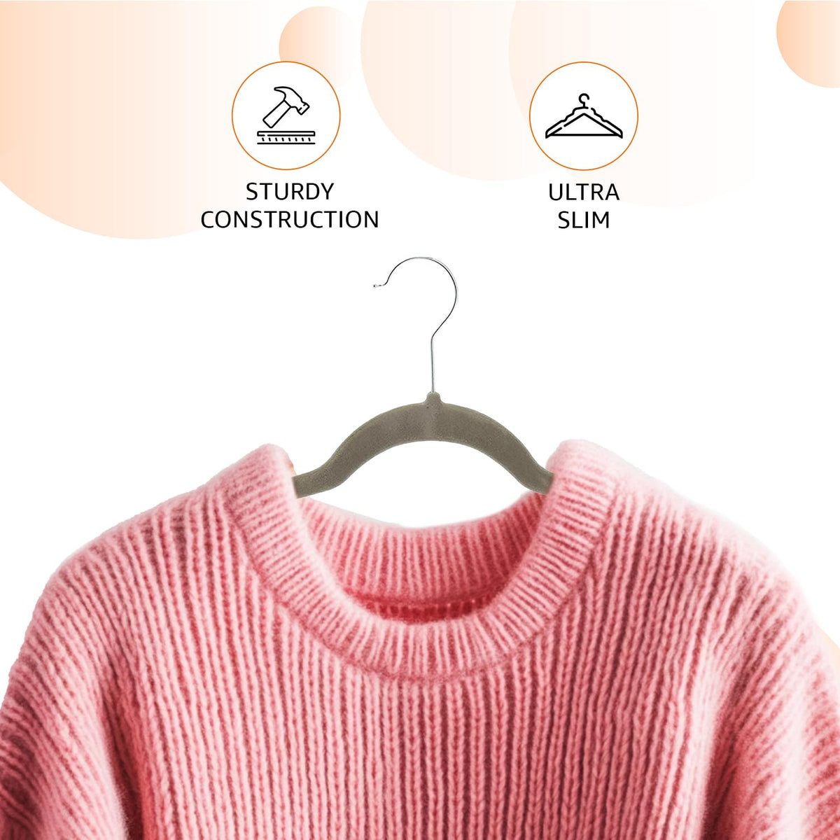Amazon Basics Slim Velvet Clothes Hangers 50-Pack