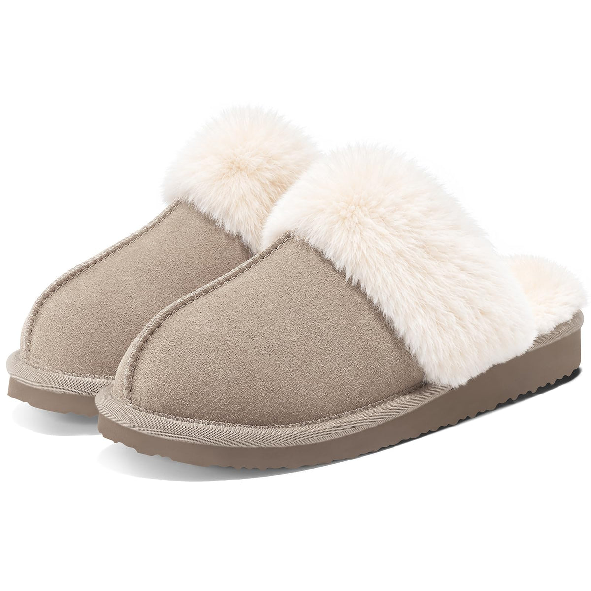 Litfun Women's Fuzzy Memory Foam Slippers