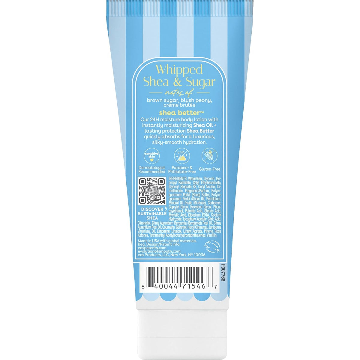 eos Shea Better Body Lotion- Vanilla Cashmere, 24-Hour Moisture, 16 fl oz