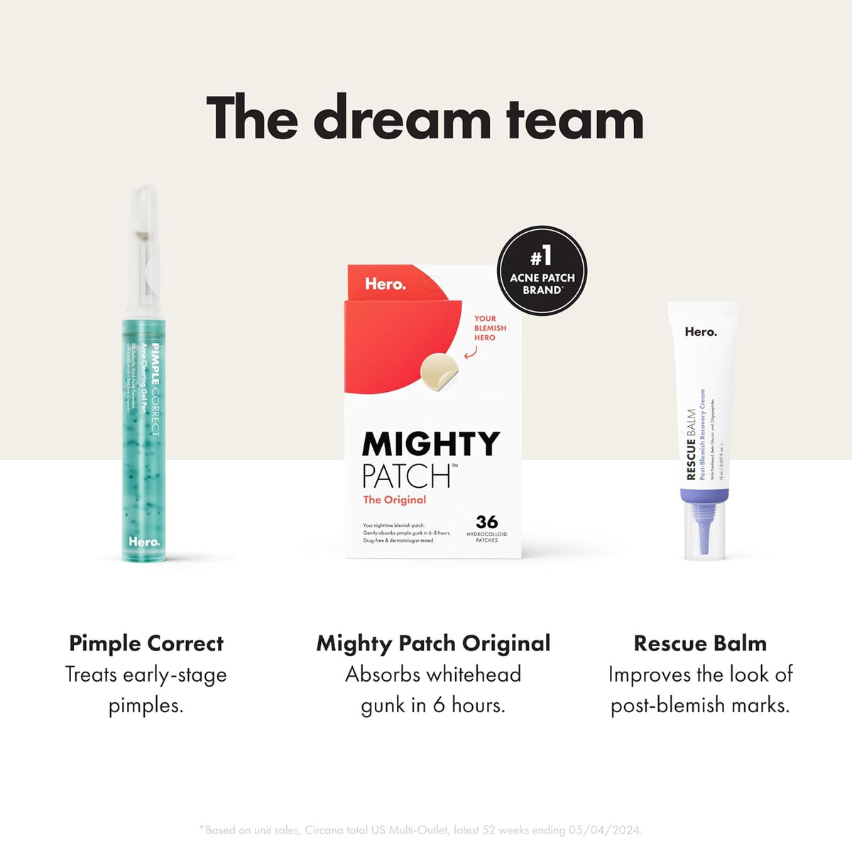 Hero Cosmetics Mighty Patch Mini Invisible+ Acne Pimple Patches, 30 Ct