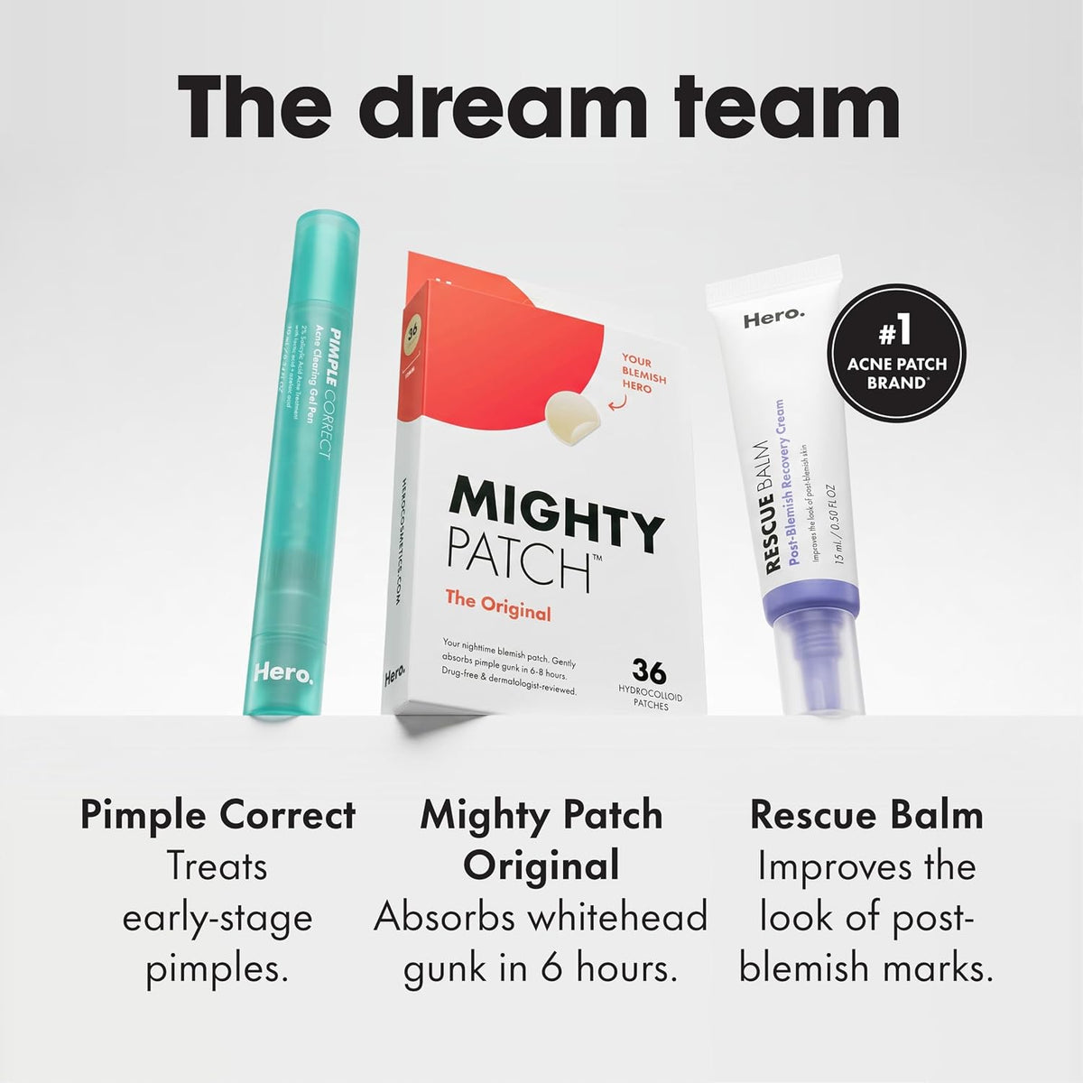 Hero Cosmetics Mighty Patch Mini Invisible+ Acne Pimple Patches, 30 Ct