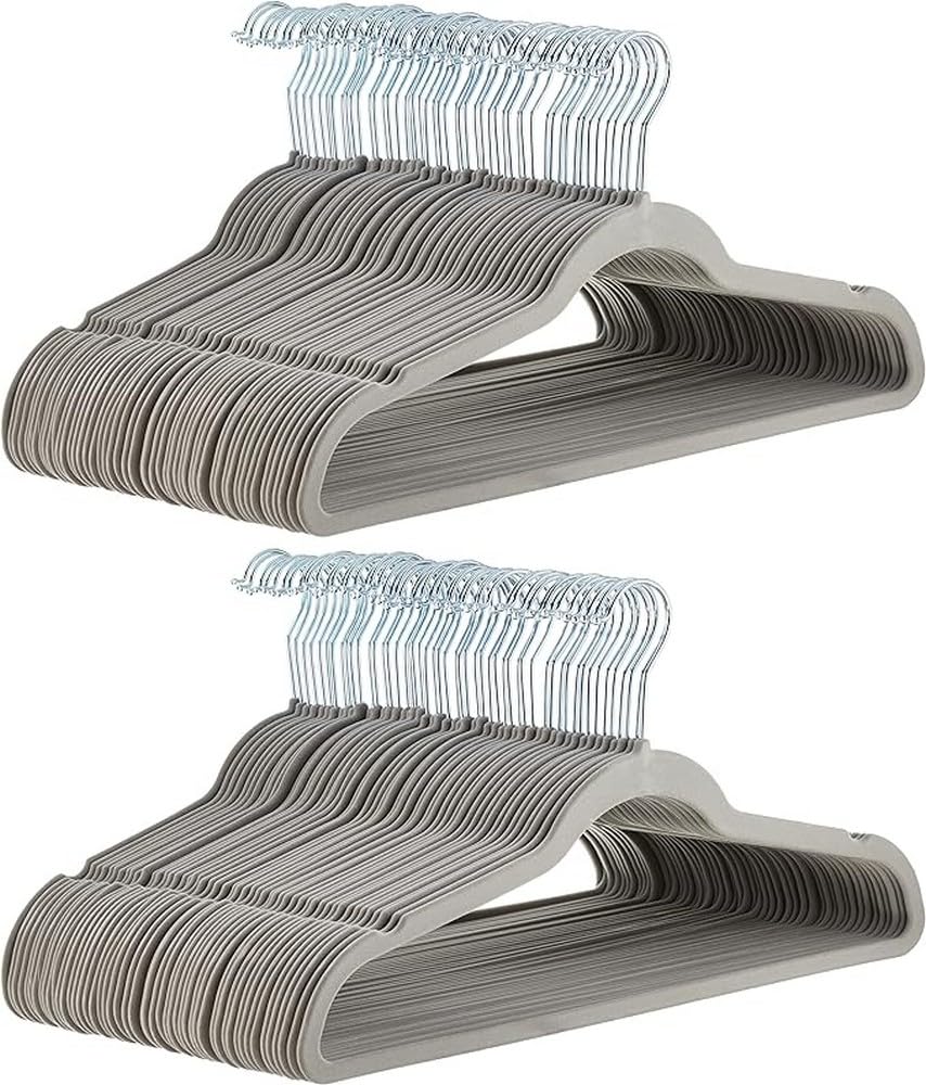 Amazon Basics Slim Velvet Clothes Hangers 50-Pack