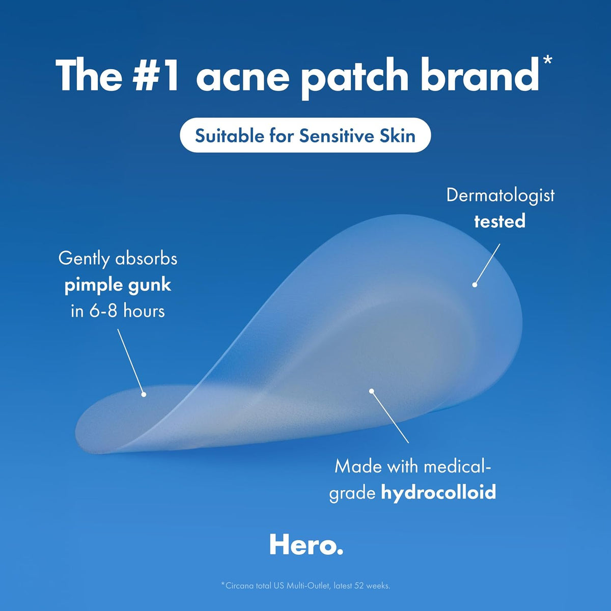 Hero Cosmetics Mighty Patch Mini Invisible+ Acne Pimple Patches, 30 Ct