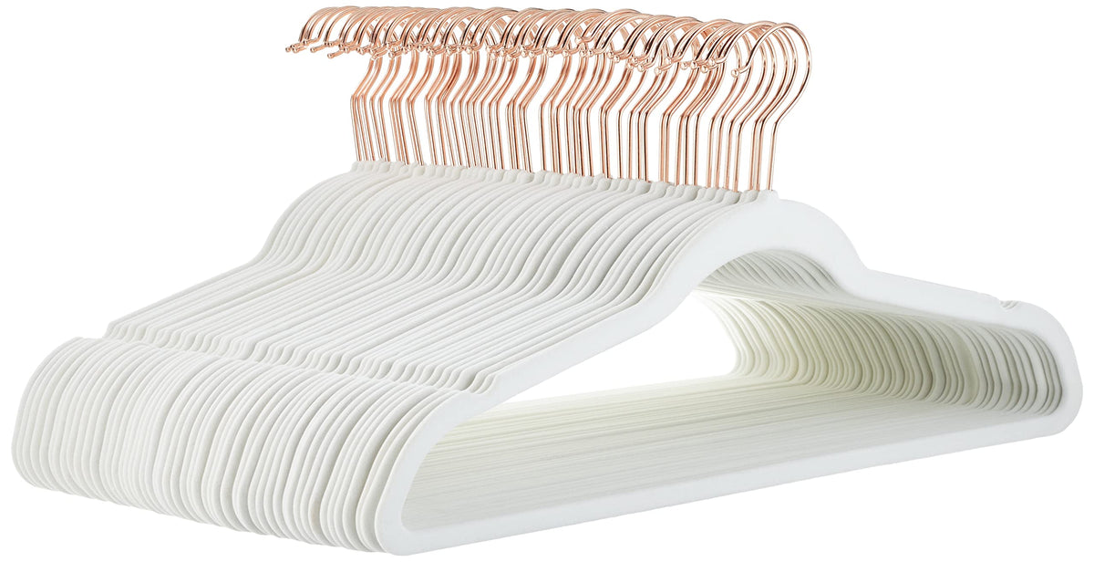 Amazon Basics Slim Velvet Clothes Hangers 50-Pack