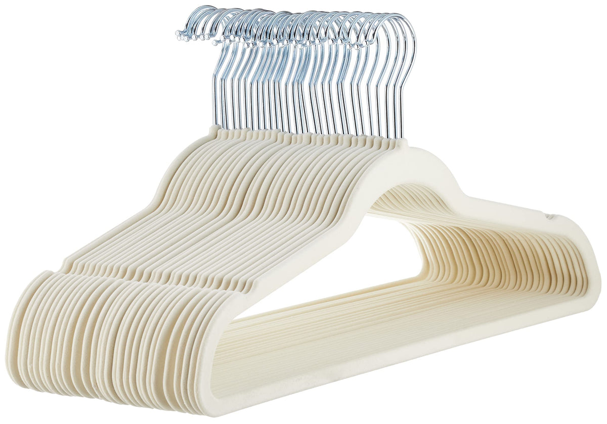 Amazon Basics Slim Velvet Clothes Hangers 50-Pack
