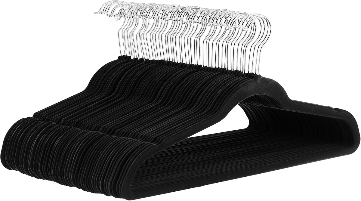 Amazon Basics Slim Velvet Clothes Hangers 50-Pack