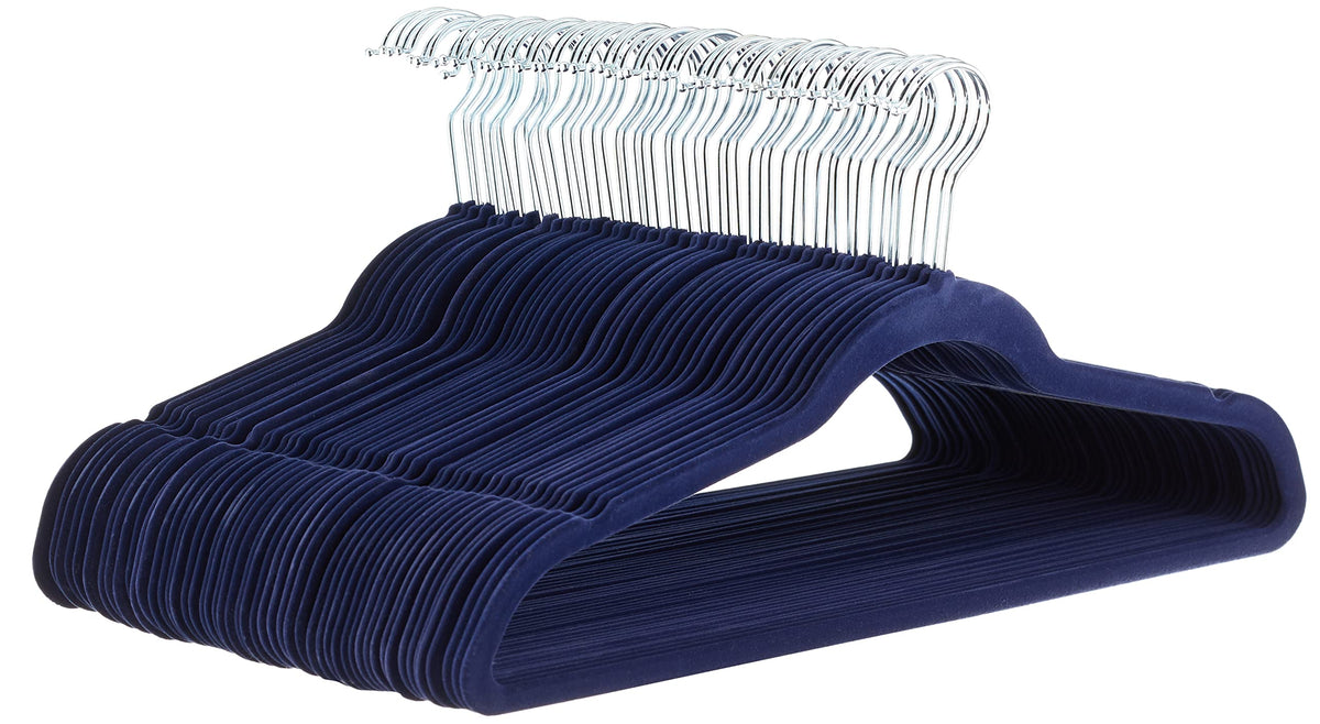 Amazon Basics Slim Velvet Clothes Hangers 50-Pack