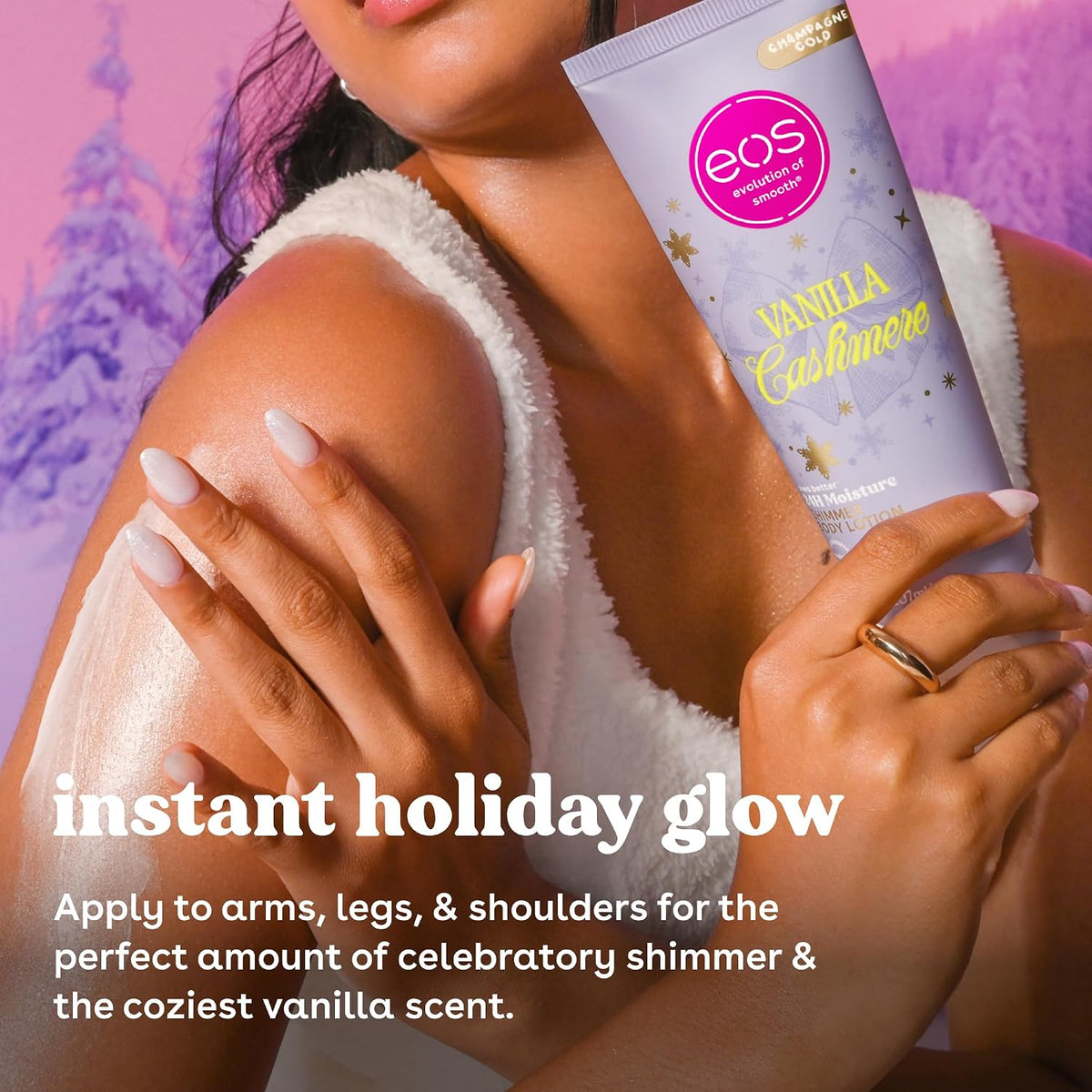 eos Shea Better Body Lotion- Vanilla Cashmere, 24-Hour Moisture, 16 fl oz