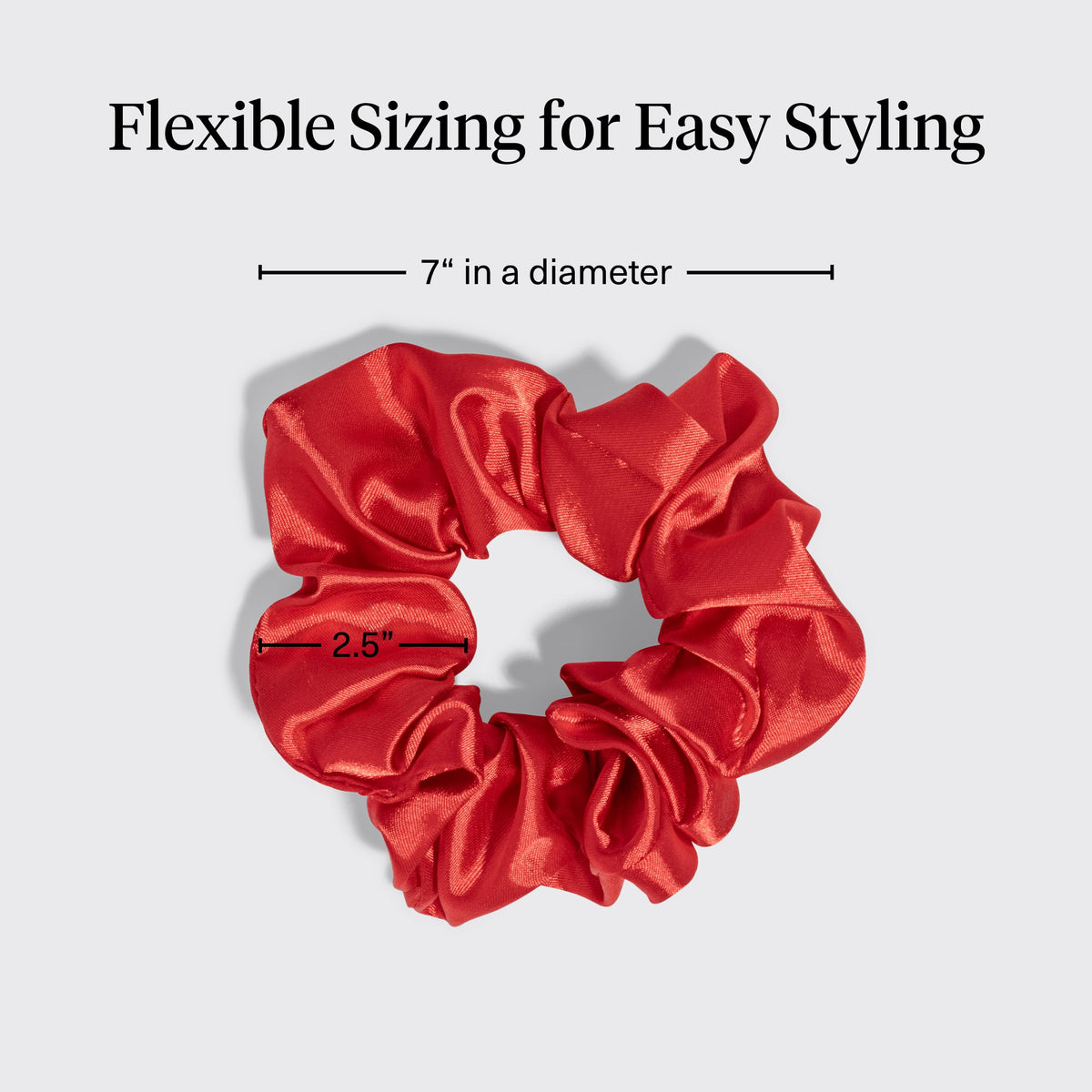 Kitsch Ultra-Petite Satin Scrunchies for Women - Eucalyptus, 6pcs