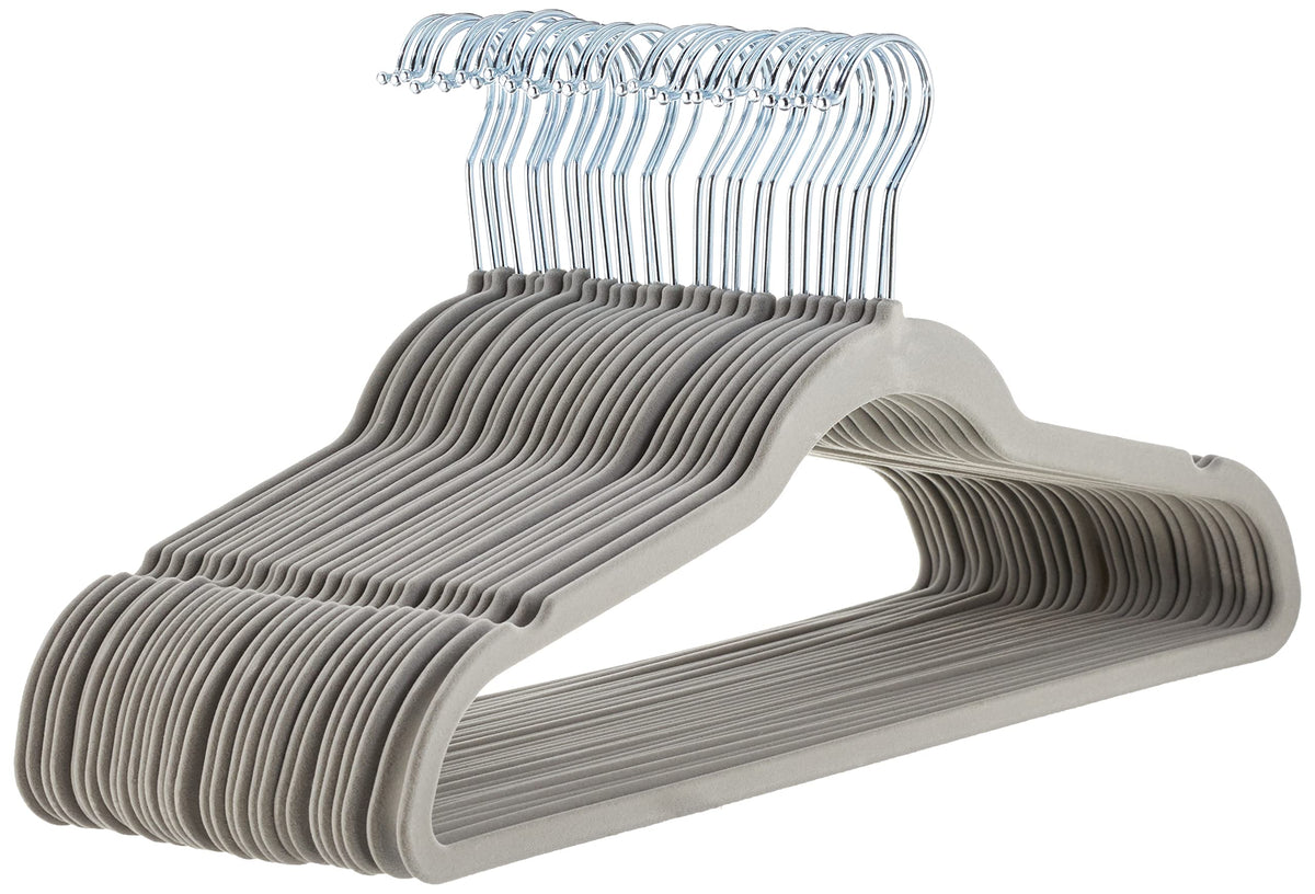 Amazon Basics Slim Velvet Clothes Hangers 50-Pack