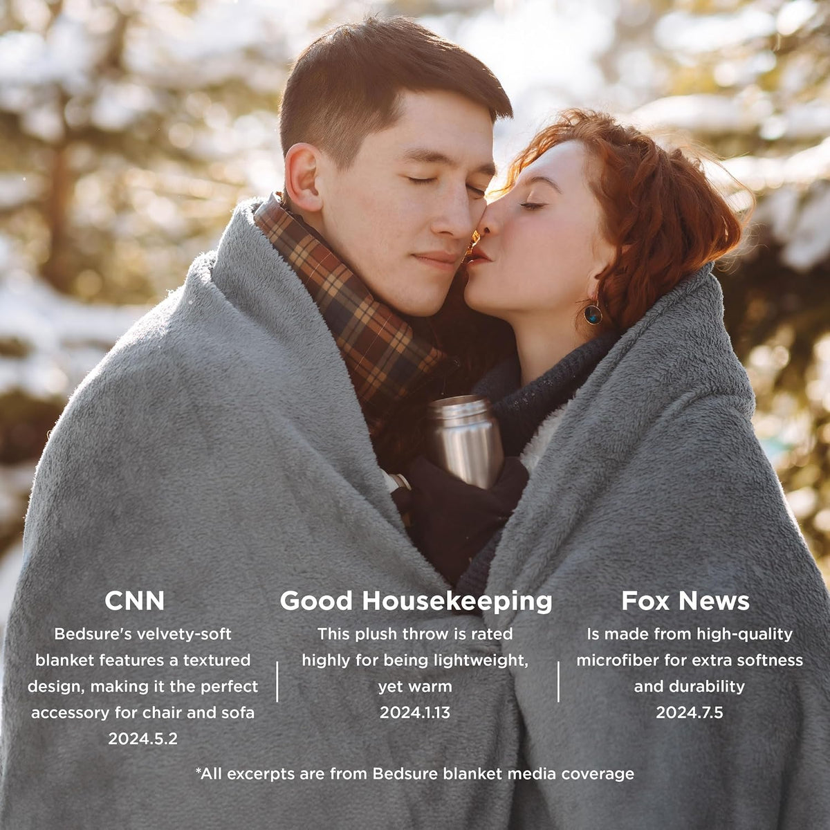 Bedsure GentleSoft Fleece Blanket Twin Size