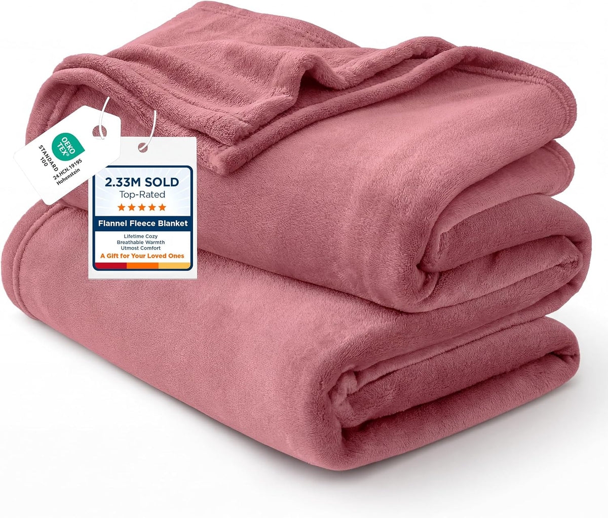 Bedsure GentleSoft Fleece Blanket Twin Size