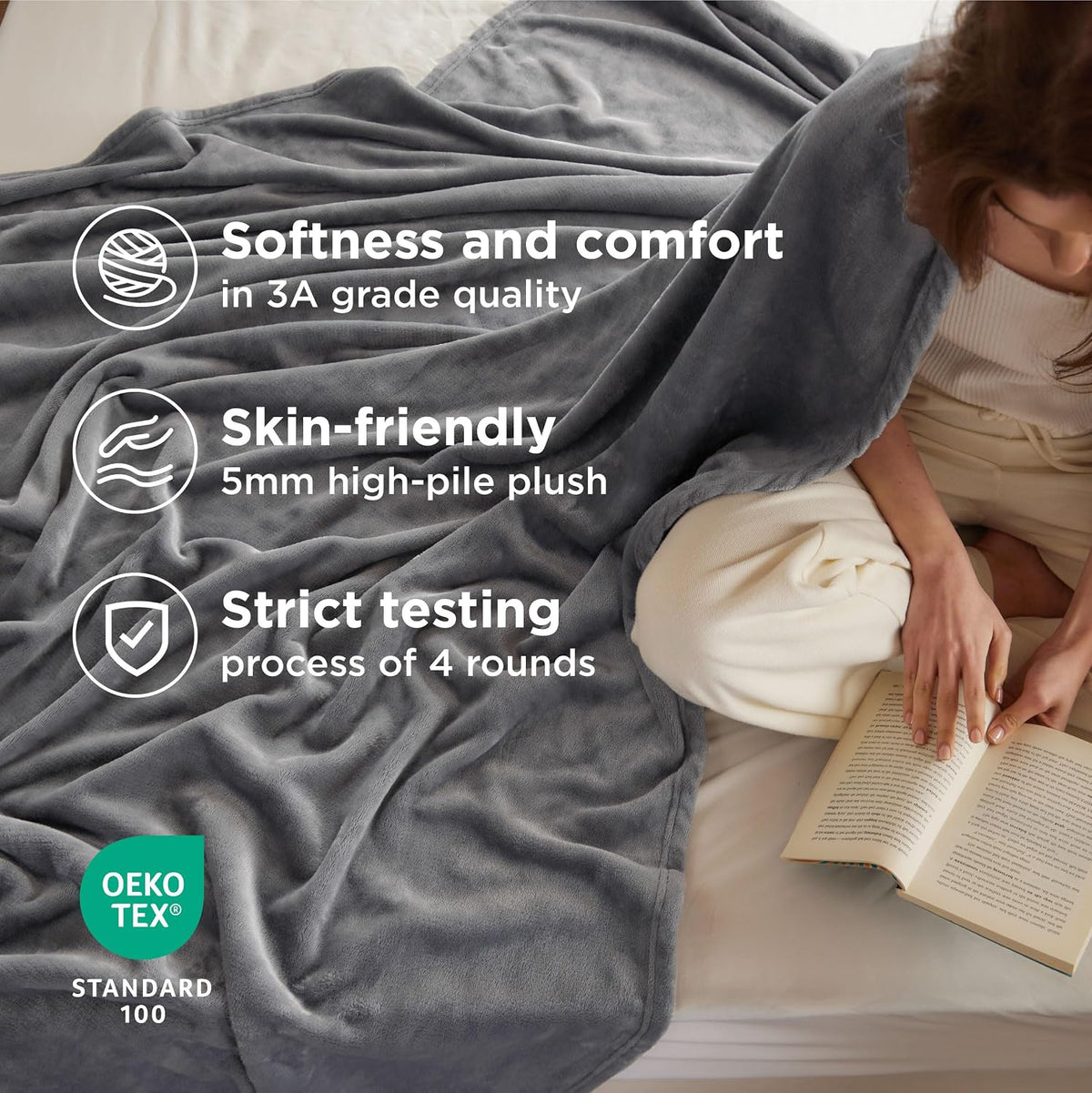 Bedsure GentleSoft Fleece Blanket Twin Size