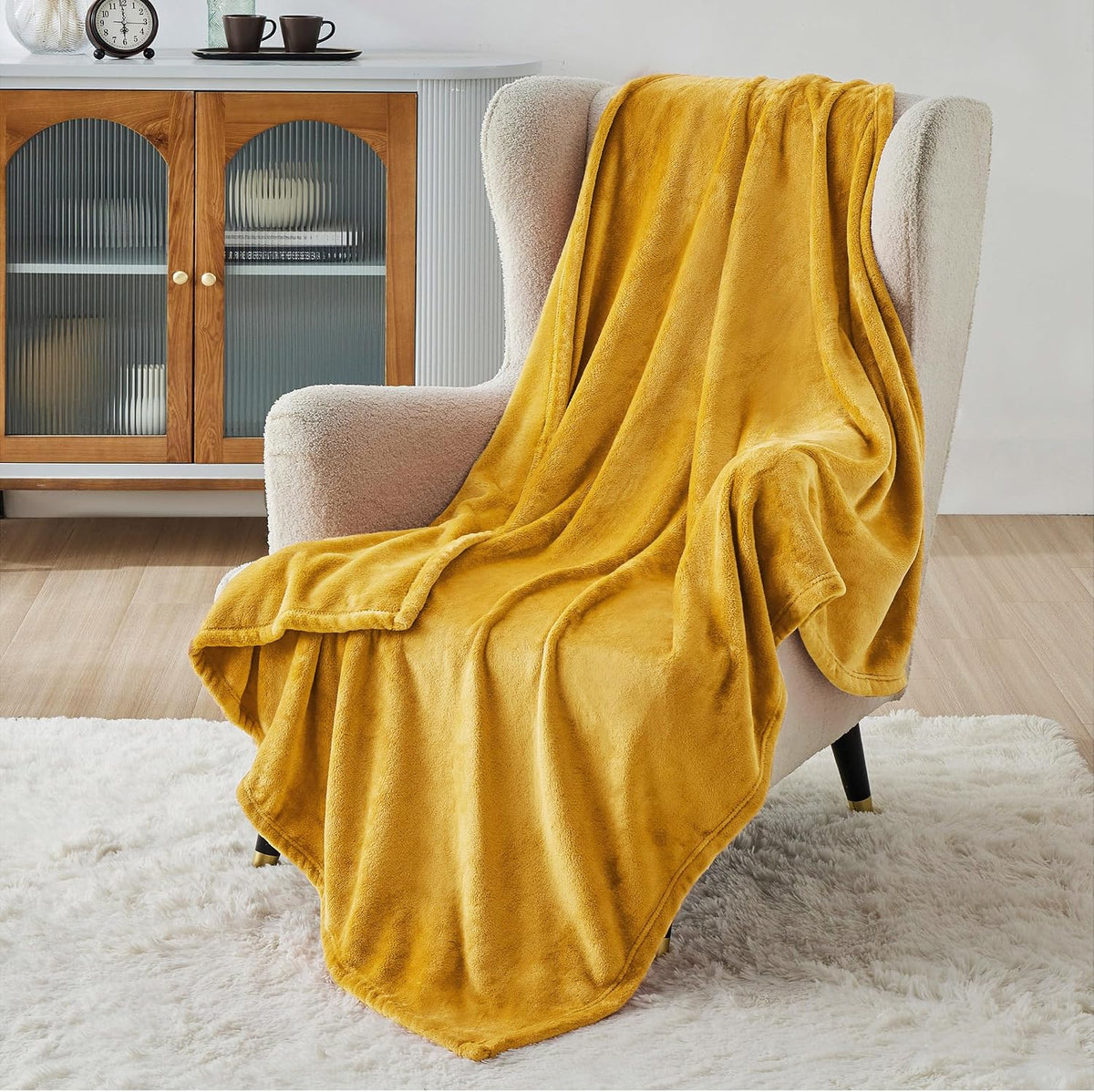 Bedsure GentleSoft Fleece Blanket Twin Size